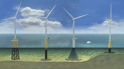 The project can borrow foundation techniques developed for the offshore turbine industry, including piled and gravity approaches.